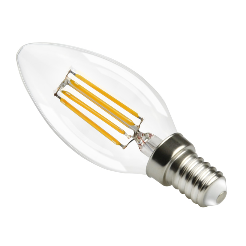 LED Filament bulb C37 E14 E27 B22 2W 4W 6W